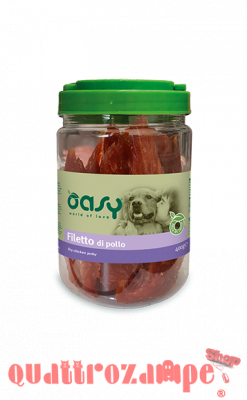 Oasy Snack Filetto di Pollo 400 g per Cani
