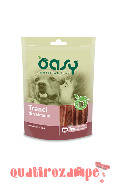 Oasy Snack Tranci di Salmone 80 g per Cani