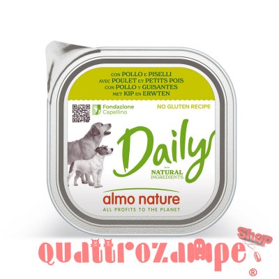 Almo Nature Daily Menu Pollo Piselli Per Cane