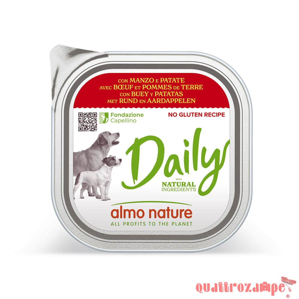 Almo Nature Daily Menu Manzo Patate Per Cane