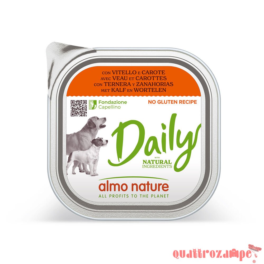 Almo Nature Daily Menu Vitello e Carote Per Cane