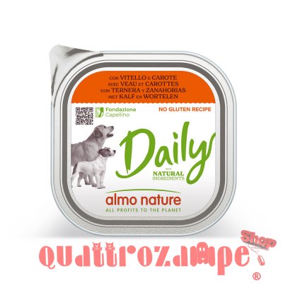 Almo Nature Daily Menu Vitello e Carote Per Cane
