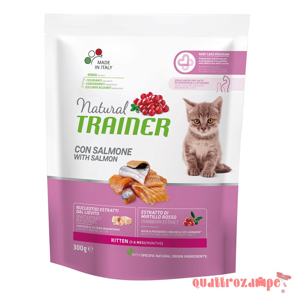 Natural Trainer Kitten con Salmone per Gattini
