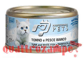 Professional pets 70 gr Tonno e pesce bianco