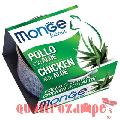 Monge Fruits Kitten Pollo Con Aloe 80 gr Per Gattini