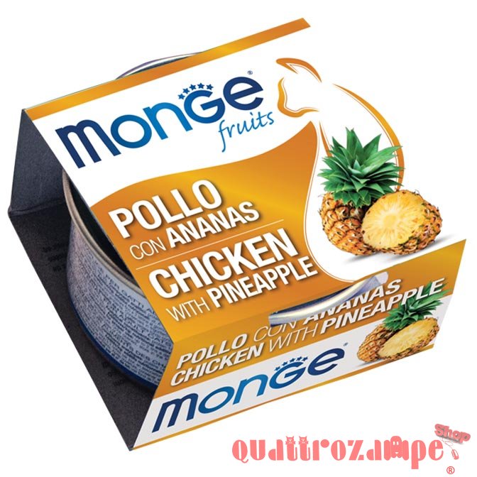 Monge Fruits Pollo Con Ananas 80 gr Per Gatti