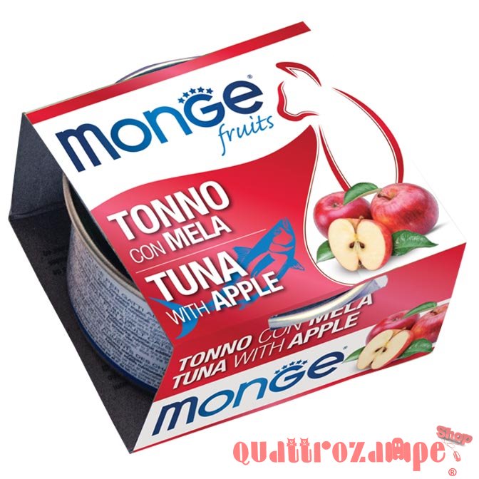 Monge Fruits Tonno Con Mela 80 gr Per Gatti