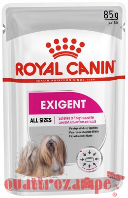 Royal Canin All Sizes Exigent 85 Gr Busta Pate Loaf Umido Per Cane
