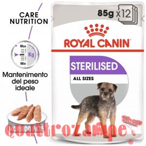 Royal Canin All Sizes Sterilised 85 Gr Busta Pate Loaf Umido Per Cane