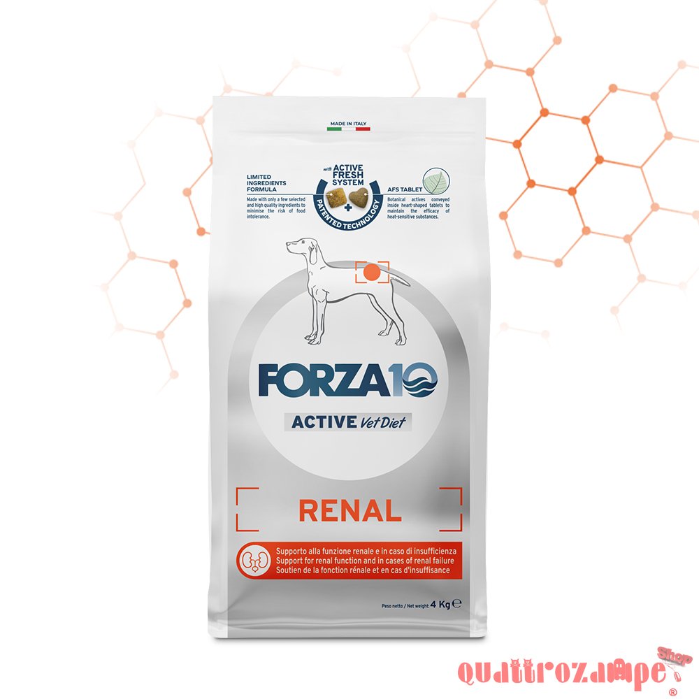 Forza 10 Renal Active Vet Diet 4 kg Per Cane