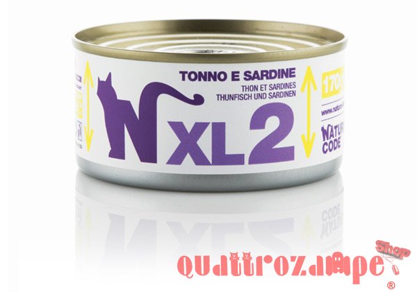 Natural Code XL 02 Tonno e Sardine 170 gr Per Gatti