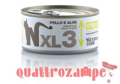 Natural Code XL 03 Pollo e Aloe 170 gr Per Gatti