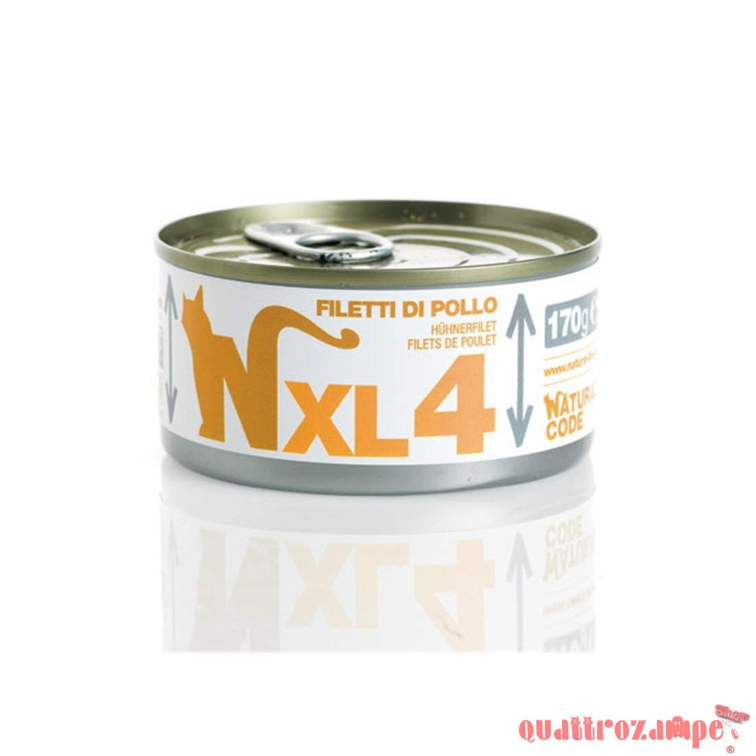 Natural Code XL 04 Filetti Di Pollo 170 gr Per Gatti