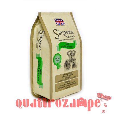 Simpsons Premium Adult Agnello e Riso Integrale Cane