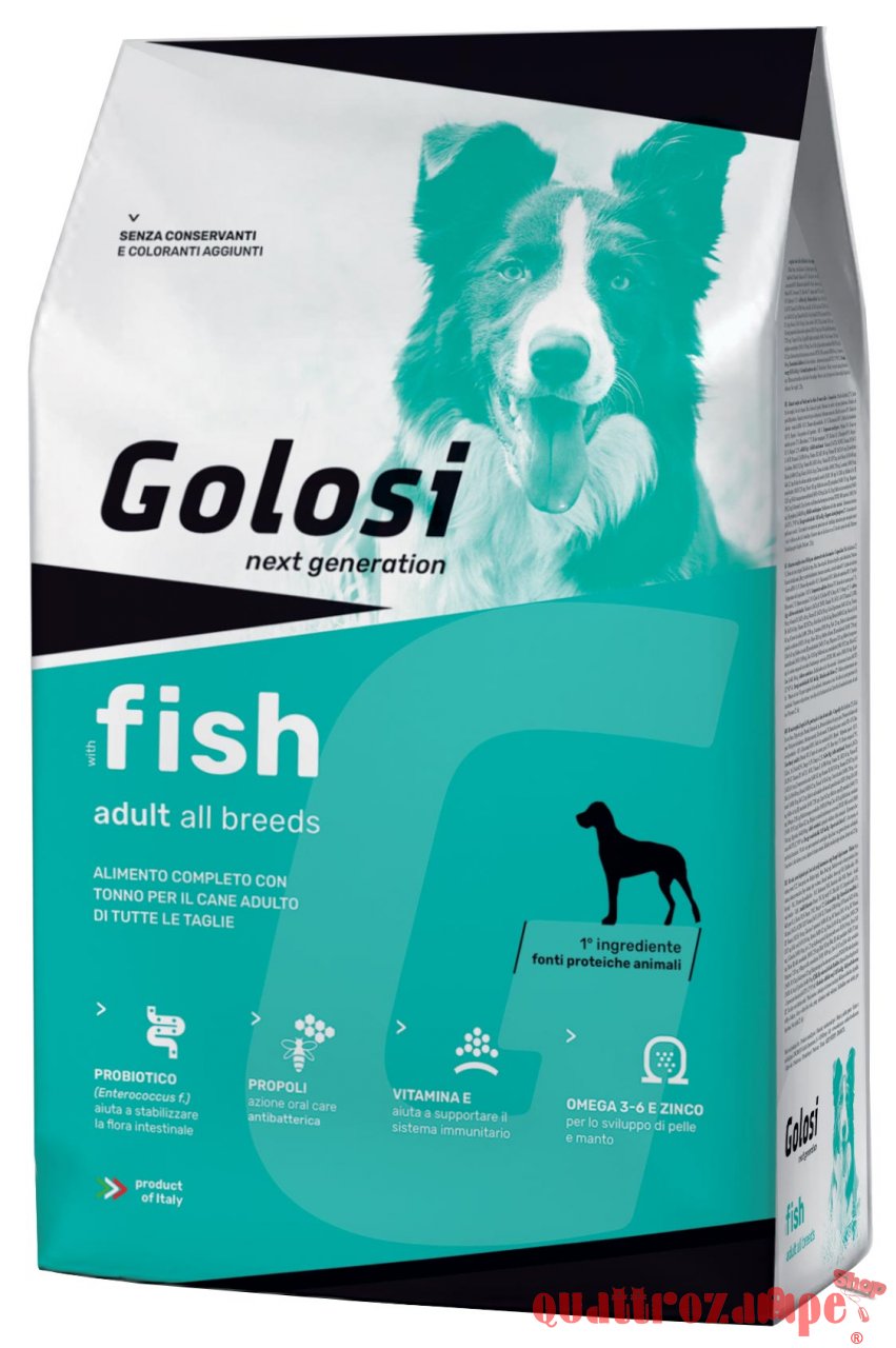 Zodiaco Golosi Adult All Breeds Fish 12 kg Pesce Per Cani