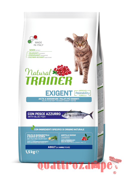 Natural Trainer Exigent Pesce Azzurro Gatto