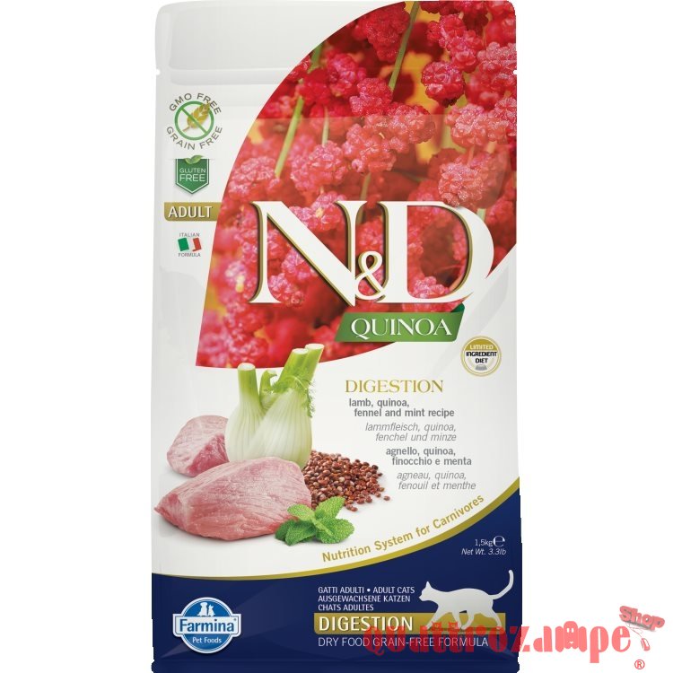Farmina N/d Grain Free Quinoa Digestion Agnello Per Gatto