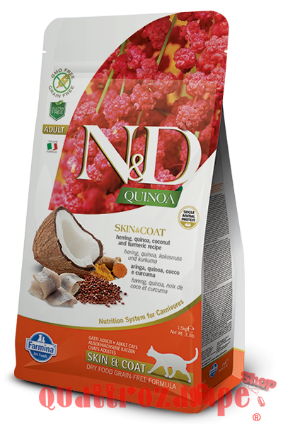 Farmina N/d Grain Free Quinoa Skin & Coat Aringhe Per Gatto