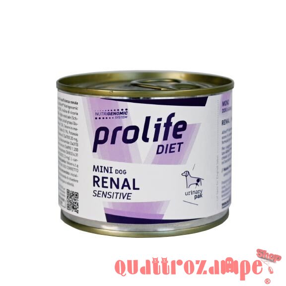Prolife Dog Diet Mini Renal Sensitive 200 gr Umido Cane