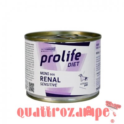 Prolife Dog Diet Mini Renal Sensitive 200 gr Umido Cane