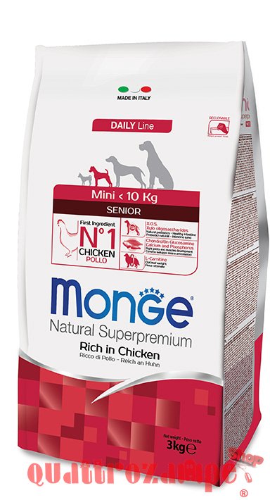Monge Superpremium Mini Senior Pollo Per Cane