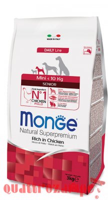 Monge Superpremium Mini Senior Pollo Per Cane