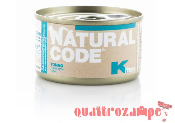 Natural Code Kitten Tonno 85 gr Scatoletta Per Gatti