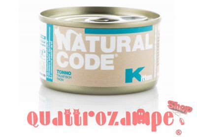 Natural Code Kitten Tonno 85 gr Scatoletta Per Gatti