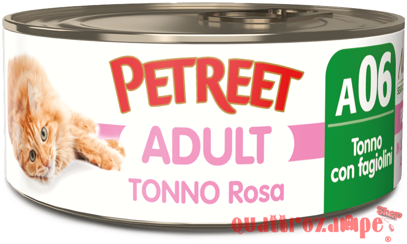 Petreet 70 gr Scatolette Per Gatti A base di Tonno Rosa