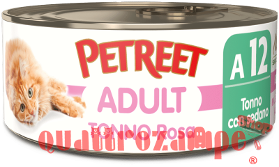 Petreet 70 gr Scatolette Per Gatti A base di Tonno Rosa