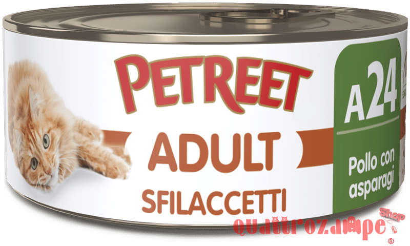 Petreet 70 gr Scatolette per Gatti a Base di Pollo