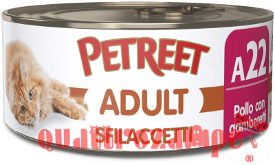 Petreet 70 gr Scatolette per Gatti a Base di Pollo