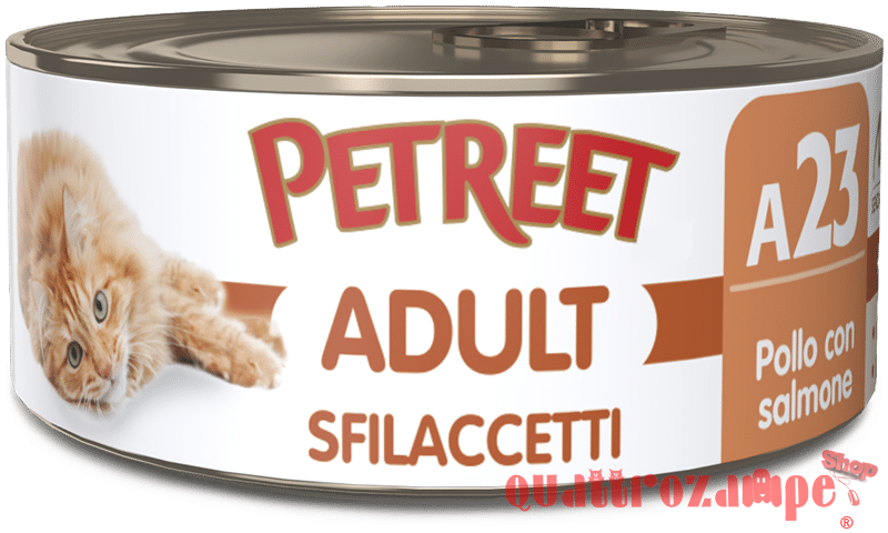 Petreet 70 gr Scatolette per Gatti a Base di Pollo