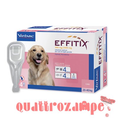 Virbac Effitix Cane Spot-on 20 - 40 kg 4 Pipette