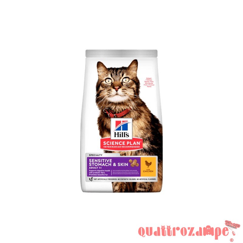 Hill's Science Plan Sensitive Stomach & Skin 1,5 kg Per Gatti