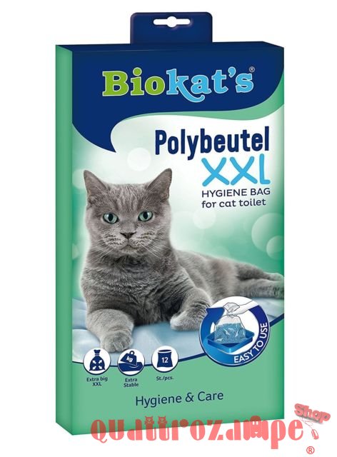 Biokats Polybeutel XXL Cat Lettiera Totale 12 Sacchetti Extra Large Bags