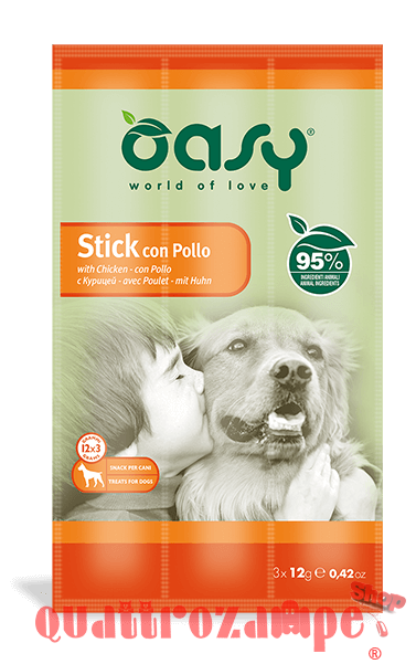 Snack Dog Oasy Stick 3 x 12 gr Pollo Per Cane