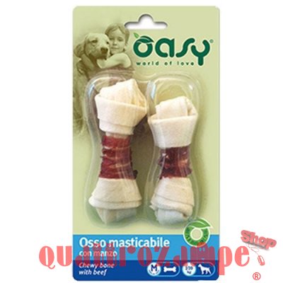 Oasy Snack Osso Masticabile Con Manzo M 54 Gr 1 conf 2 Ossi