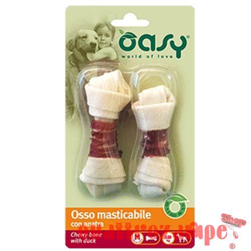 Oasy Snack Osso Masticabile Con Anatra M 54 Gr 1 conf 2 Ossi