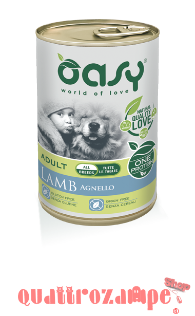 Oasy Dog Monoproteico Agnello 400 gr Umido Per Cani