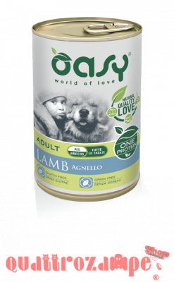 Oasy Dog Monoproteico Agnello 400 gr Umido Per Cani