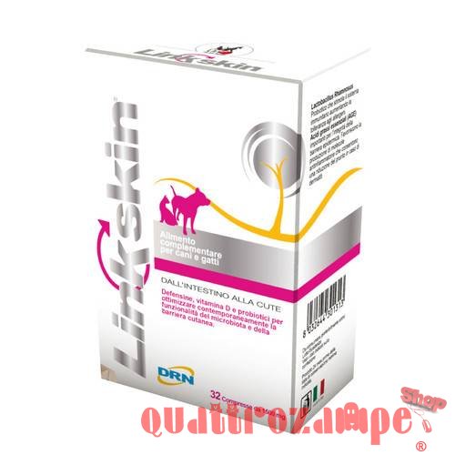 DRN Linkskin 32 Compresse Integratore per La Perdita Di Pelo Cani e Gatti