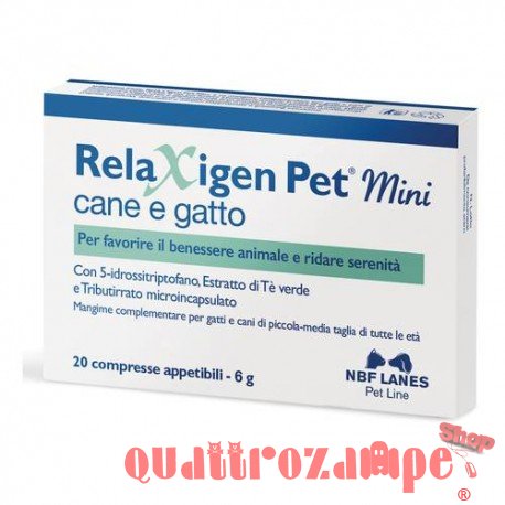 NBF Lanes Relaxigen Pet Mini 20 Compresse per Cani e Gatti
