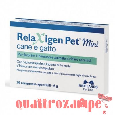 NBF Lanes Relaxigen Pet Mini 20 Compresse per Cani e Gatti