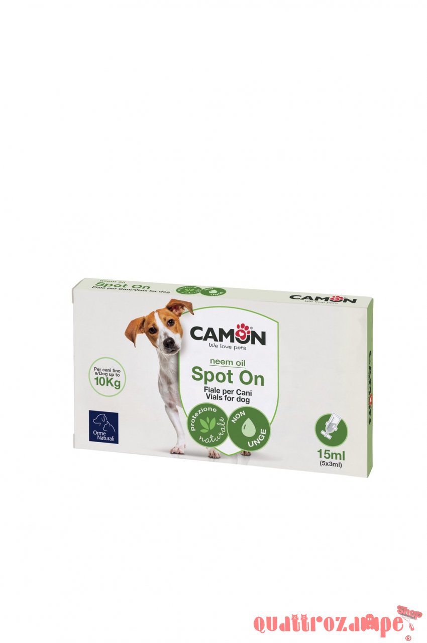 Camon Protection Spot On Cane Fino a 10 kg 5 Fiale da 3 ml