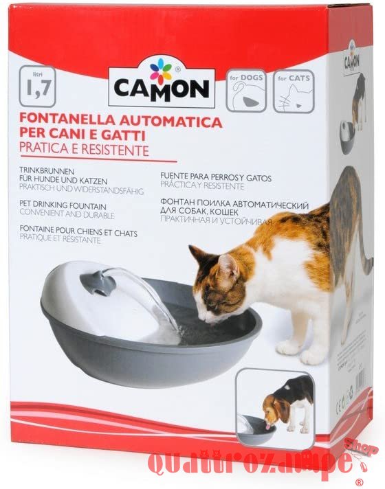 Camon Drinkwell Ciotola Fontanella Automatica 1,70 L Per Cani e Gatti
