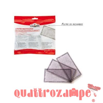 Camon Kit 3 Filtri per Drinkwell Ciotola Fontanella Automatica