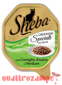 Sheba Coniglio Anatra e Verdure in Salsa 85 gr