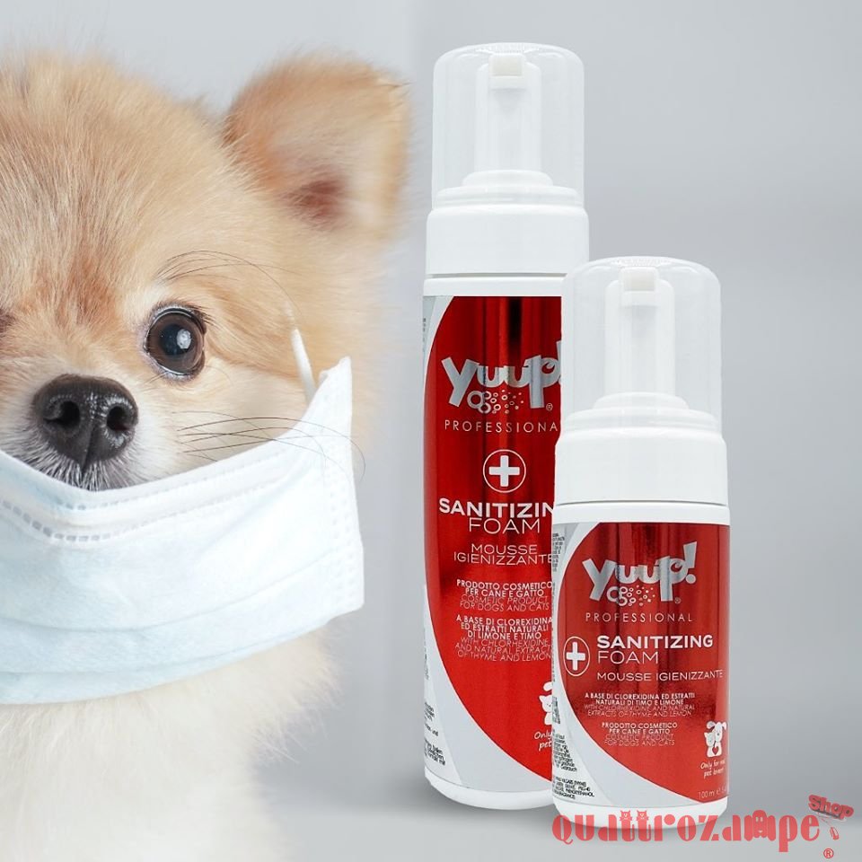 Yuup Mousse Igienizzante Professionale per Cani e Gatti