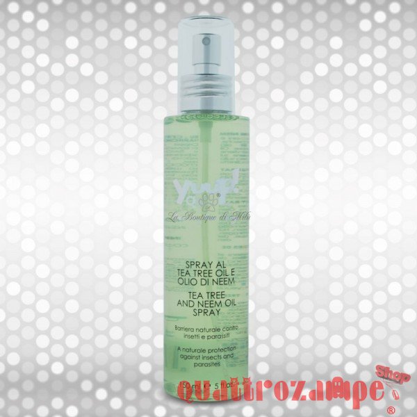 Yuup Spray Naturale Repellente Insetti Tree tee oil e Olio di Neem 150 ml
